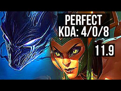 NOCTURNE vs CASSIOPEIA (TOP) | 4/0/8, 500+ games | KR Grandmaster | v11.9