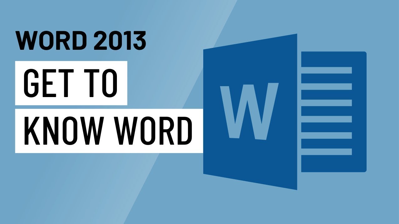Word 2013: Getting Started