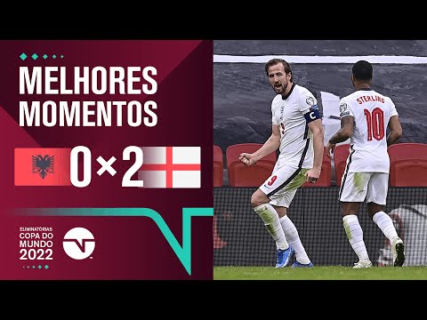 Gols e lances de Albania x Inglaterra