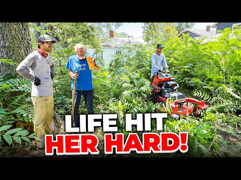 Her DEPRESSION took over and her house DISAPPEARED behind a forest of brush