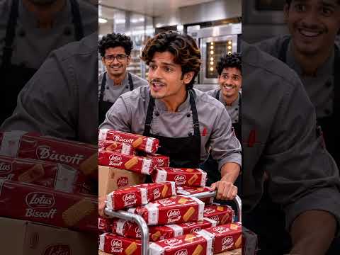 Dadi Asked for 6 Packs… Ramu Bought 6 BOXES! 😱🍪 Giant Biscoff Cake #shorts