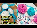 Haw To Use Powder Whipped Cream Haw To Use Fino Powder Easy Whipped Cream Recipe Powder CreamRecipe