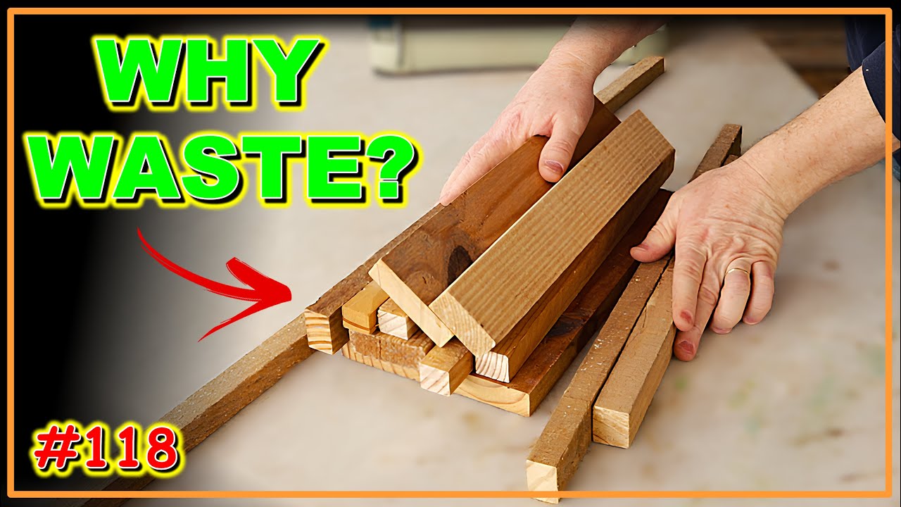 THE PERFECT PROJECT TO GIVE WOOD SCRAPS A PURPOSE (VIDEO #118) #woodworking #woodwork #joinery