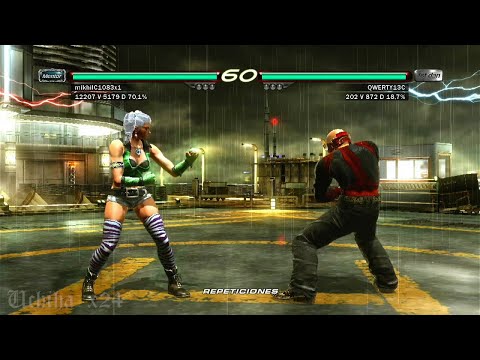 59_5 Julia (mikkilC1083x1) vs (QWERTY13C) RAVEN - Tekken 6 (Uchiha x24 ) PS3 Online