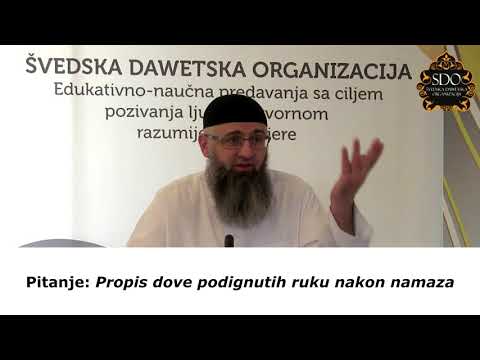 Pitanje i odgovor: Propis dove nakon namaza - Dr Safet Kuduzović