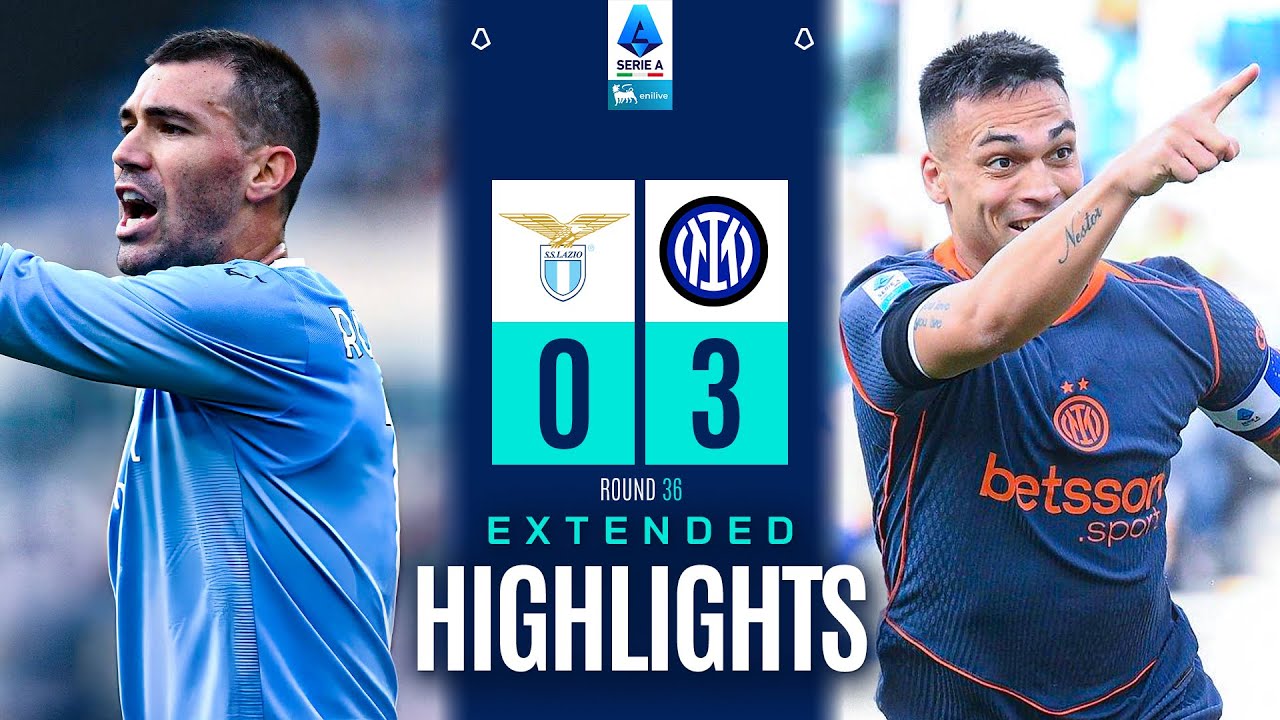 LAZIO-INTER 0-3 | EXTENDED HIGHLIGHTS | SERIE A 2025/26