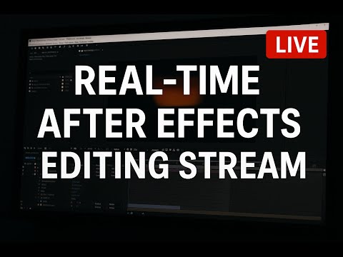 Live AE Editing Session — Working on a Real Project Mid-Process, From Timeline to Final Render🔥📈