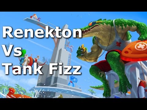 Renekton Vs Tank Fizz Top Lane Commentary - Season 6 - League of Legends