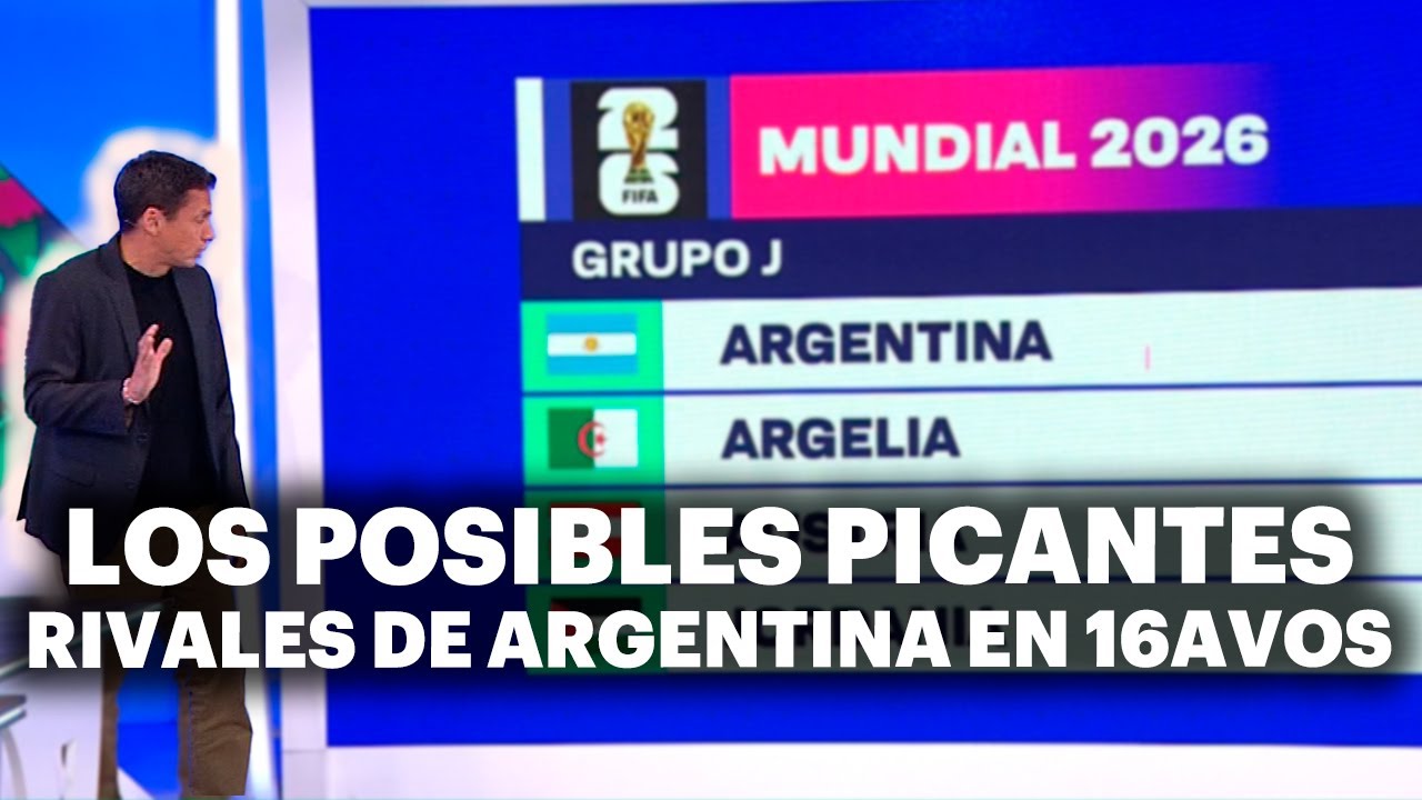 CRUCES del MUNDIAL 2026: ESPAÑA O URUGUAY, los POSIBLES RIVALES de ARGENTINA en 16VOS🔥