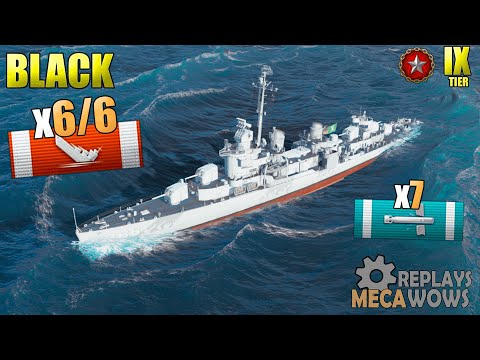Destroyer BLACK All Enemy Destroyed Ranked Battle | World of Warships