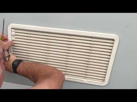 Removing fridge air vent on RV