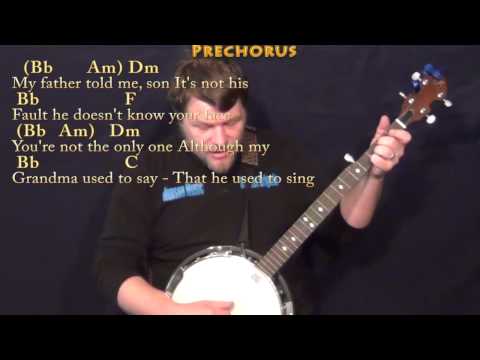 Afire Love (Ed Sheeran) Banjo Cover Lesson in F with Chords/Lyrics