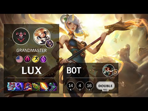 Lux Bot vs Miss Fortune - NA Grandmaster Patch 11.21