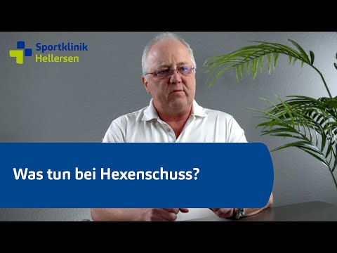 Was tun bei Hexenschuss?