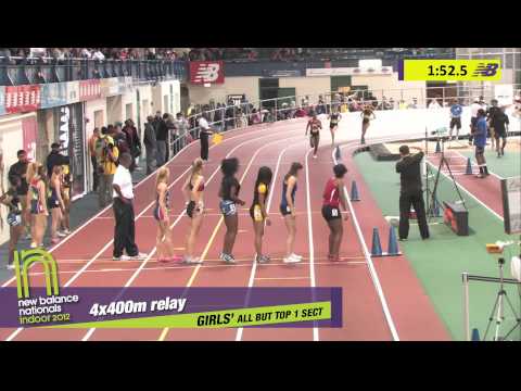 Girls 4x400m Section 1 - New Balance Indoor Nationals 2012