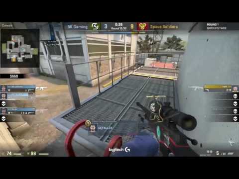 CS:GO - ngiN 1 vs 4 Clutch vs SK Gaming @ ESL One Cologne 2017