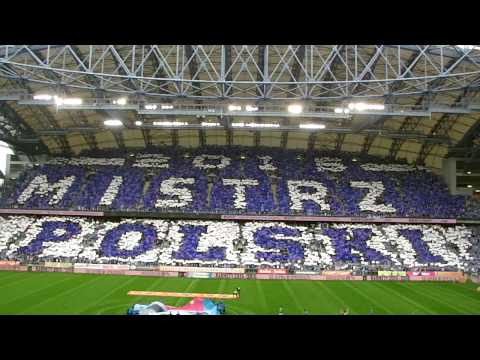 Oprawa "Mistrz Polski 2015" ukazana podczas meczu Lech - Wisła 0:0 (07.06.2015)