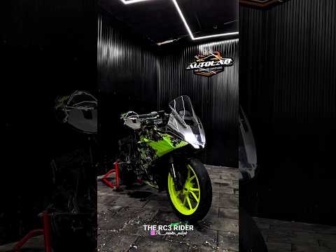 RC 390 wrap modified 💚 Green colour ktm bike 💥 X2se kit 💪 #rc390​ #ytshorts​ #shorts​ #viralshorts​