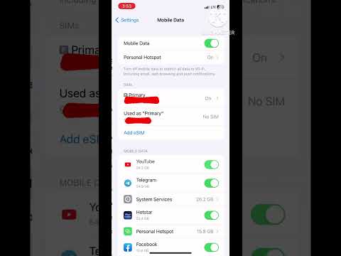 How to  on data roaming on iPhone #shorts