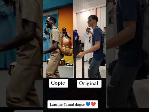 Lamine Yamal danse 💙❤️ #football #barca #fcbarcelona #messi #realmadrid #music #lamineyamal