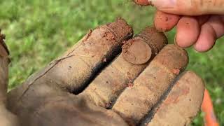 Lucky Duck Digger #110 Digging up Dads yard!