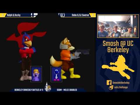 Berkeley Biweekly Battles #11 - Melee Doubles Winners Round 3: Ralph & Rock vs Bobo & DJ Swerve