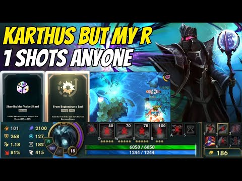 One of the CRAZIEST Highrolls of ALL TIME | Karthus R Killing People at FULL HP | A to Z