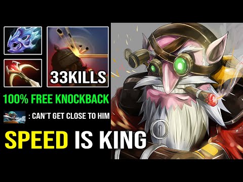 SPEED IS KING 18Min Moon Shard Sniper 100% Free Hit Knockback Nobody Can Get Close to Him Dota 2