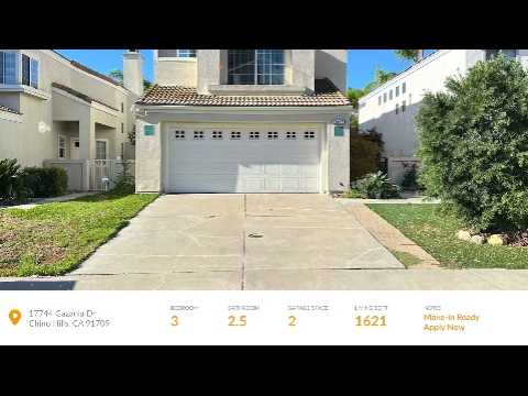3 Bedroom home for lease in Chino Hills property video