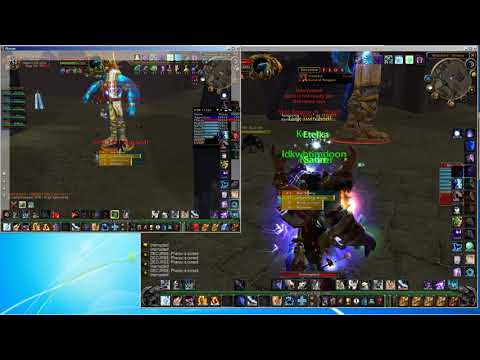 Multiboxing Ossirian AQ20 failed solo 10m attempt - never leave your healers behind (old vg core)