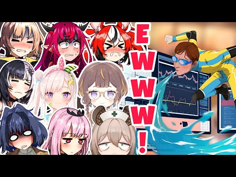 "THAT'S DISGUSTING!" 🤢 | Hololive Girls & Nimi Nightmare React to Water Boy 【Hololive】