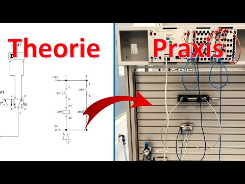 Elektropneumatik Praxis - Aufbauanleitung doppeltwirkender Zylinder im Labor | Schritt für Schritt