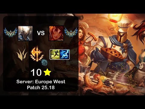 Pantheon Jungle vs Taliyah - EUW Challenger - Patch 25.18