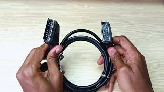 SCART, The easiest analog video cable & port to connect, How to