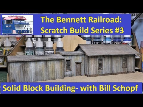 Scratch Build #3:  How to Use Solid Wood Blocks for Buildings