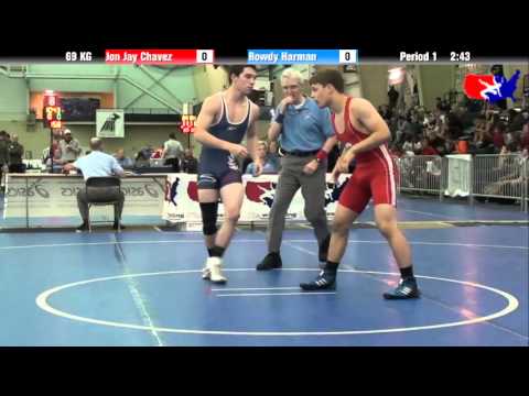 Jon Jay Chavez vs. Rowdy Harman at 2013 ASICS FILA Cadet Nationals - GR