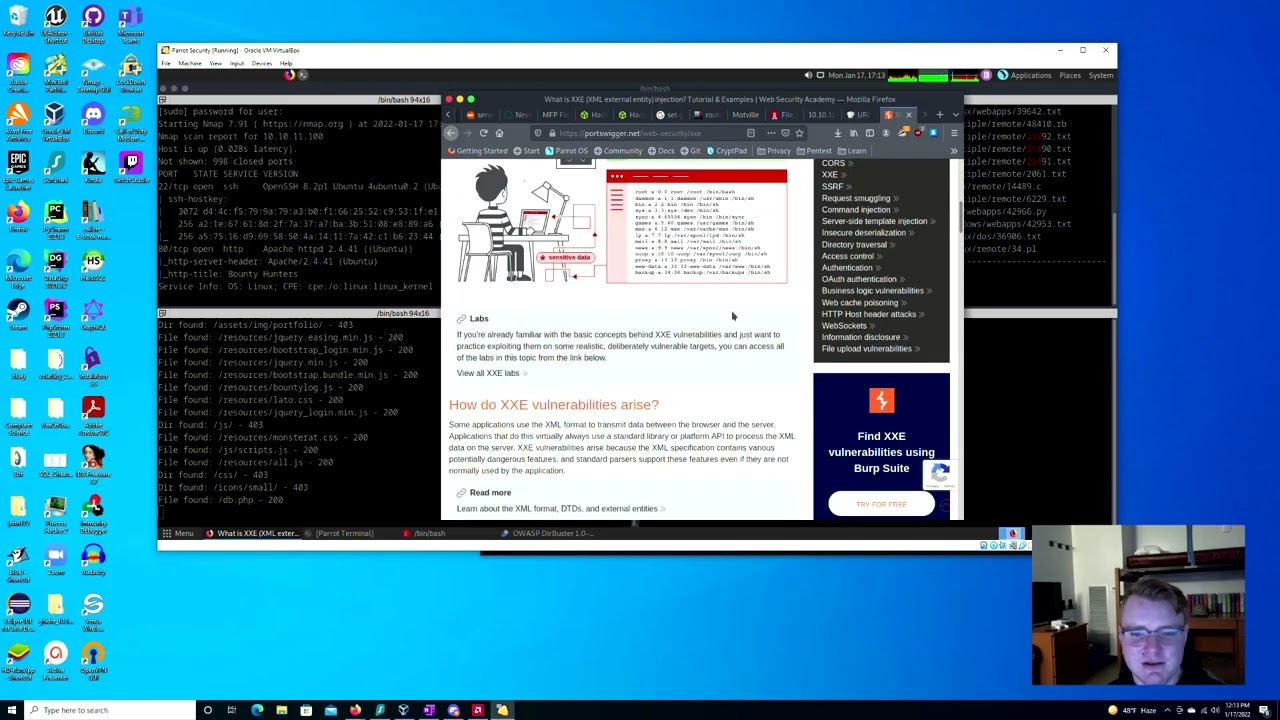Hacking a website - HTB BountyHunter walkthrough