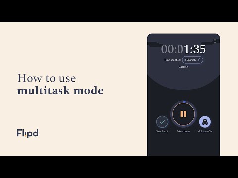 Flipd app tutorial: How to use Multitask mode