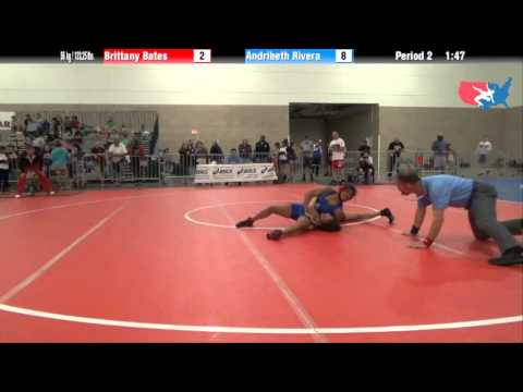 FILA Cadet 56 kg / 123.25 lbs. - Brittany Bates vs. Andribeth Rivera
