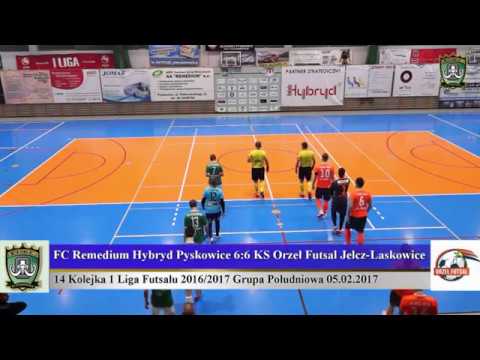 FC Remedium Hybryd Pyskowice 6-6 KS Orzeł Futsal Jelcz-Laskowice-skrót-05.02.2017