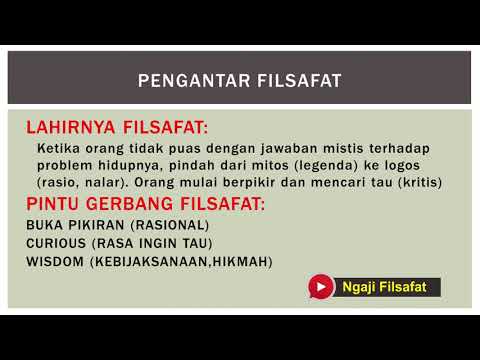 Pengantar Filsafat; Fahrudin Faiz