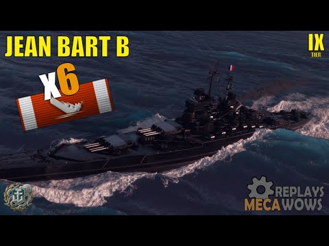 Jean Bart B 6 Kills & 108k Damage | World of Warships Gameplay