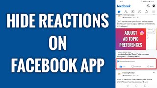 How To Hide Reactions On Facebook App