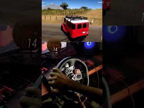 Thumbnail for I gave them a massive head start with Toyota FJ40 😈 #shorts #steeringwheelgameplay #forzahorizon5 by Toyota FJ40