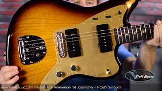 Video thumbnail for Fender 60th Anniversary '58 Jazzmaster - 2-Color Sunburst by N Stuff Music