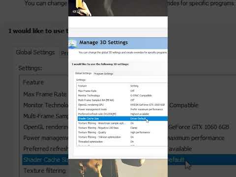 Shader cache unlimited for better FPS