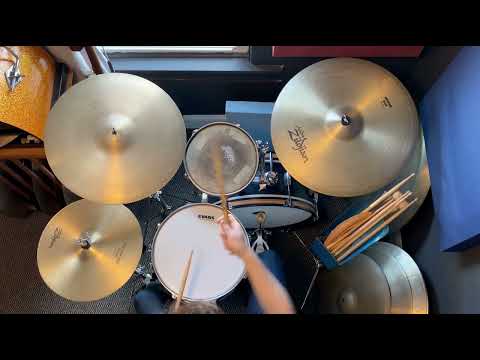 1996 Zildjian 14" A New Beat Hi-Hats & 20" A Medium Ride Cymbal