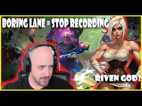 SoloRenektonOnly "Riven God" TILTS in lane against Kennen and ends recording!