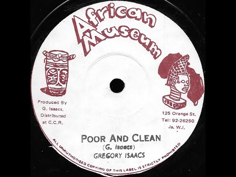 GREGORY ISAACS ♦ Poor & Clean / Dub Wise {AFRICAN MUSEUM 12" 1979}