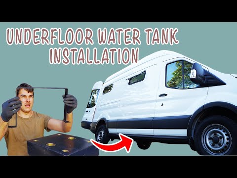 Simple DIY Water Tank Brackets (NO WELDING) | Ford Transit Conversion
